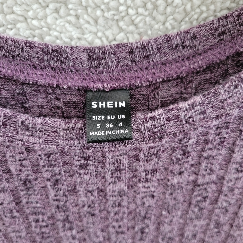 SHEIN LUNE Ruffle Hem Solid Dress - Picture 4 of 4